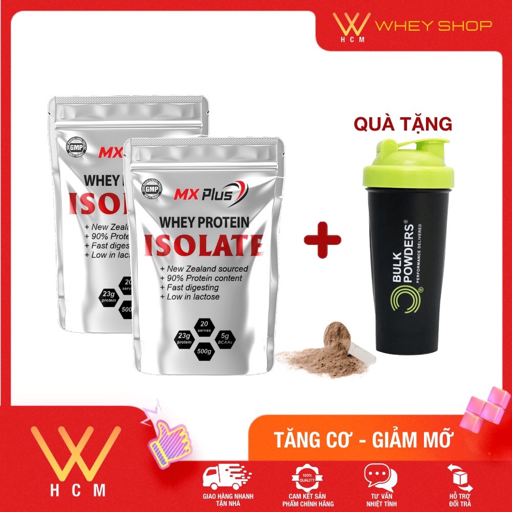 Sữa Tăng Cơ Whey Protein Isolate + Qùa Tặng