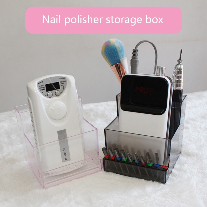 Hộp Đựng Dụng Cụ Làm Móng Nghệ Thuật Trong Suốt