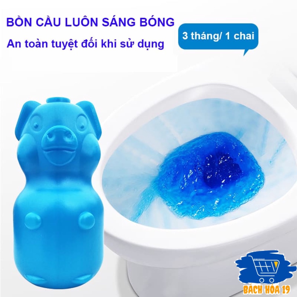 LỌ THẢ BỒN CẦU HÌNH CON LỢN KHỬ MÙI HÔI, DIỆT VI KHUẨN-ảnh thật