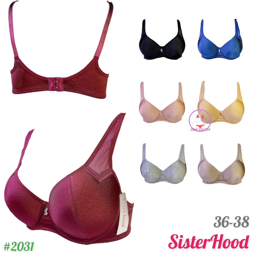 Áo ngực Thái Lan đệm mỏng có gọng cup B, quả to thoải mái cho chị em vòng 1 đầy đặn MS2031