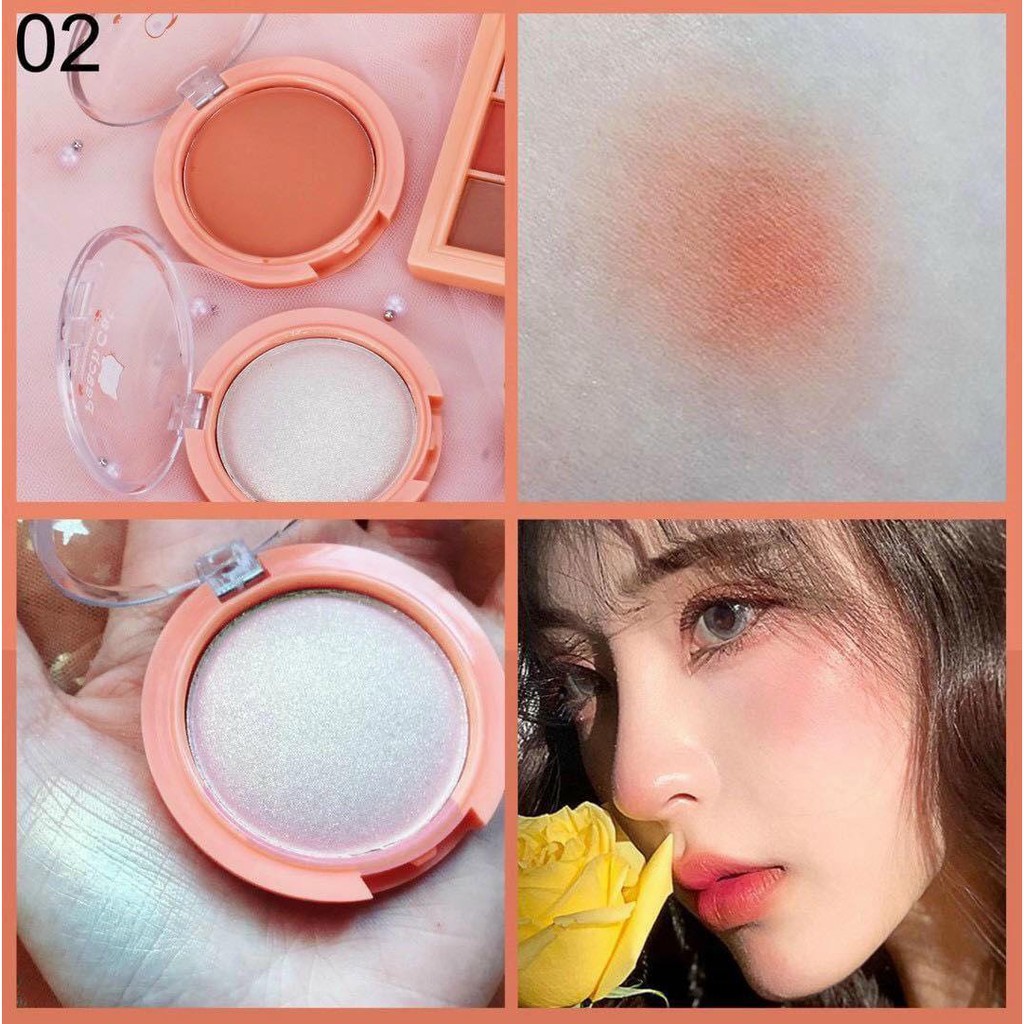 Set makeup Peach Cat họa tiết hình Mèo [Chính hãng] của KissBeauty gồm 04 món trang điểm rất Xinh và dễ thương. | BigBuy360 - bigbuy360.vn
