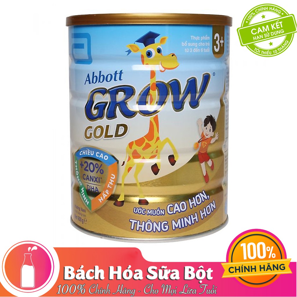 Combo 2 Lon Sữa Bột Abbott Grow Gold 3+ - 900g