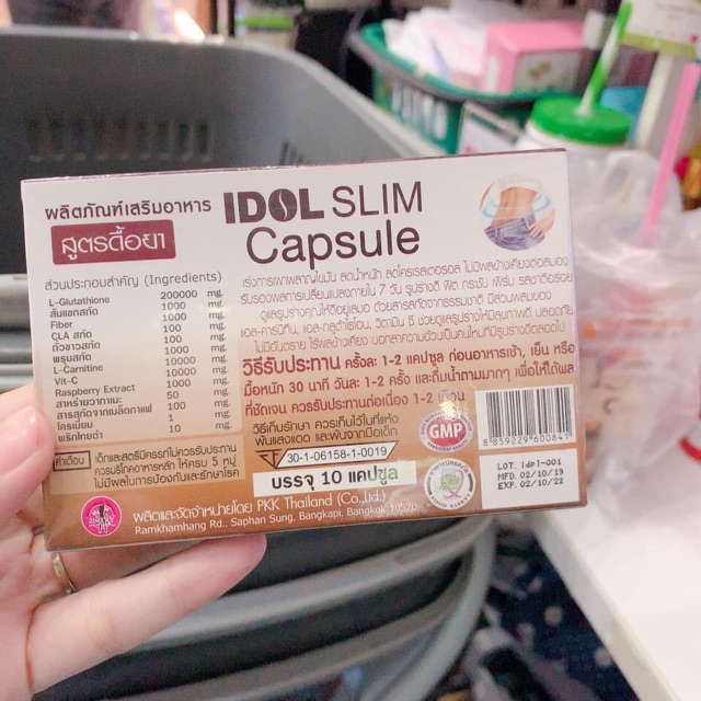 Idol Slim Capsule dạng vỉ cho người cơ địa khó giảm cân