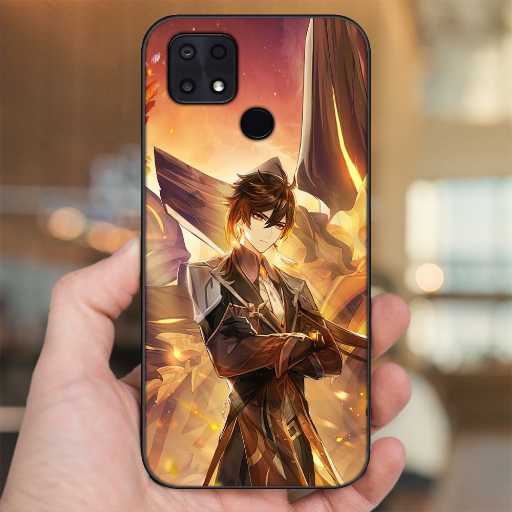 Ốp lưng Xiaomi Poco C40 viền đen in hình Zhongli Genshin Impact