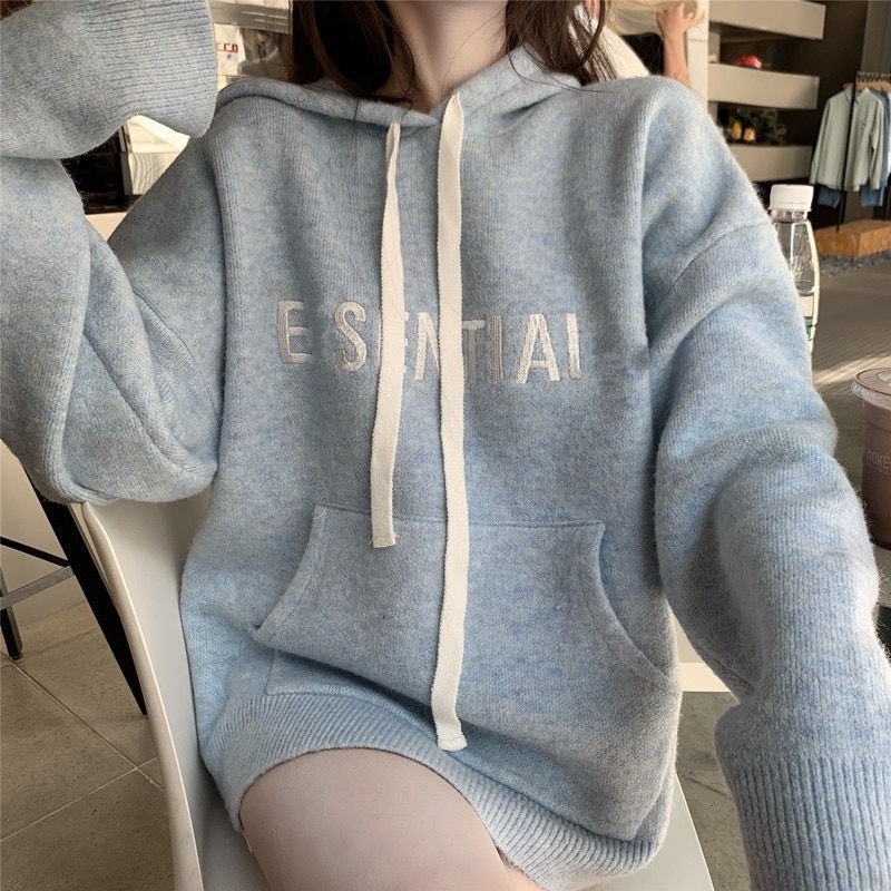 Áo hoodies nữ lót nhung thời trang thu đông mới