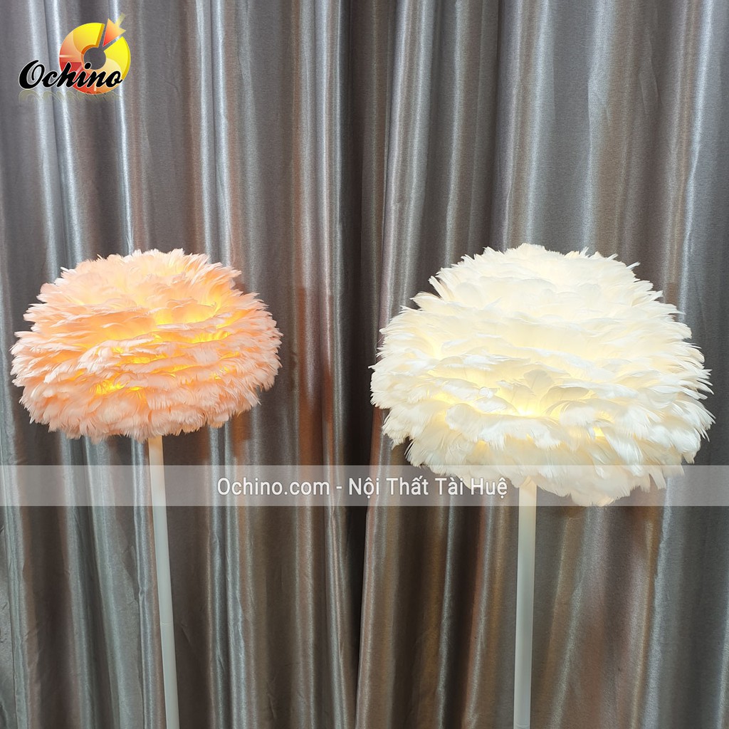 Đèn ngủ Lông vũ trang trí Hình Mây xinh xắn cao 1m48 (Hàng có sẵn)