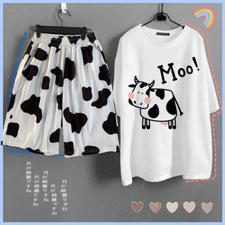 Sét bộ con bò sữa in hình bò siêu đáng yêu TTSLA0482