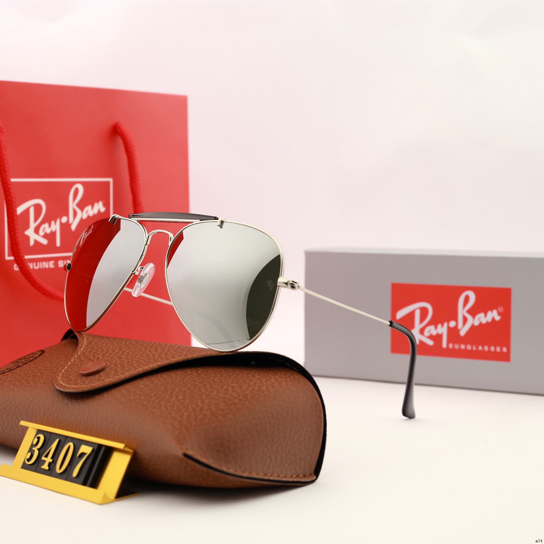 Aviator Ray-Ban_ chính hãng Kính râm 2021 Thời trang Hàn Quốc mới Kính râm nam nữ một mảnh Cặp đôi hợp thời trang Du lịch ngoài trời Kính râm lái xes