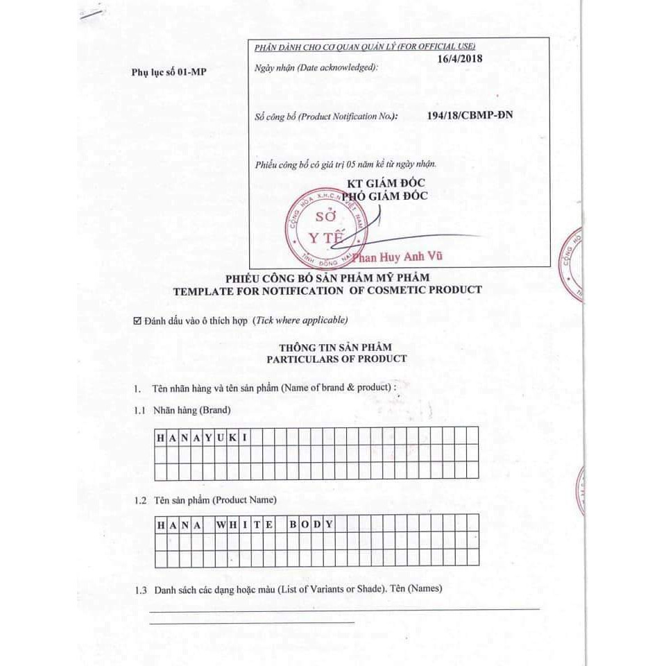  Kem Dưỡng Trắng Da Toàn Thân Hanayuki White Body | BigBuy360 - bigbuy360.vn