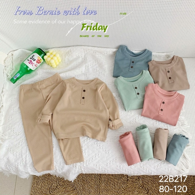 BỘ THUN TĂM UNISEX SIÊU HOT CHO BÉ