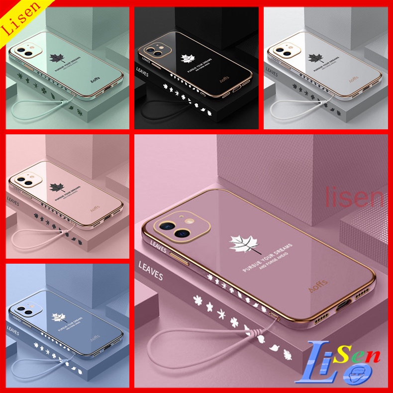 ốp lưng iPhone 11 Ốp Điện Thoại Chống Sốc Hình Lá Cho iPhone 12 12 pro Max 13 pro Max 11 pro 12 pro FY