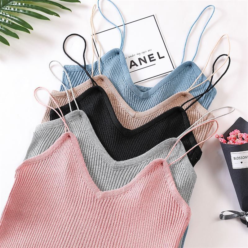 Áo Hai Dây Ôm Dáng Phong Cách Hàn Quốc Đơn Giản Cho Nữ