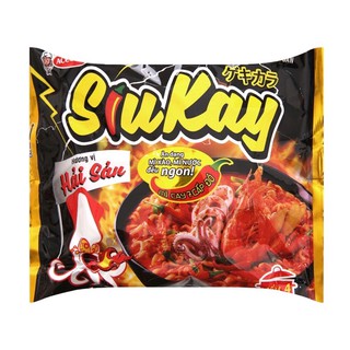 Mì cay 7 cấp độ Acecook Siukay vị hải sản, gà cay phô mai, bò