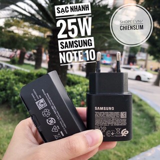 Bộ sạc 25w zin chính hãng not 10 dành cho sam sung
