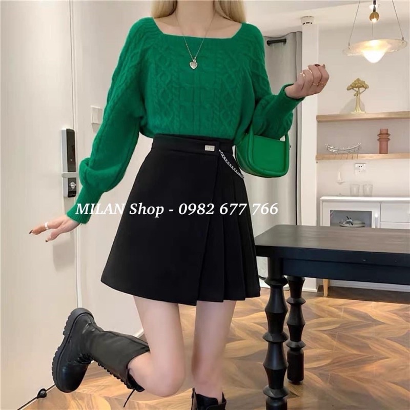 Chân váy dạ ngắn trên gối có lót quần chất đẹp | BigBuy360 - bigbuy360.vn