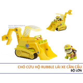 Chó cứu hộ rubble kèm xe cẩu lớn phim những chú chó cứu hộ - paw patrol