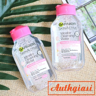Nước tẩy trang không cồn Garnier Micellar Cleansing Water NTT 100-125ml [Best Seller]