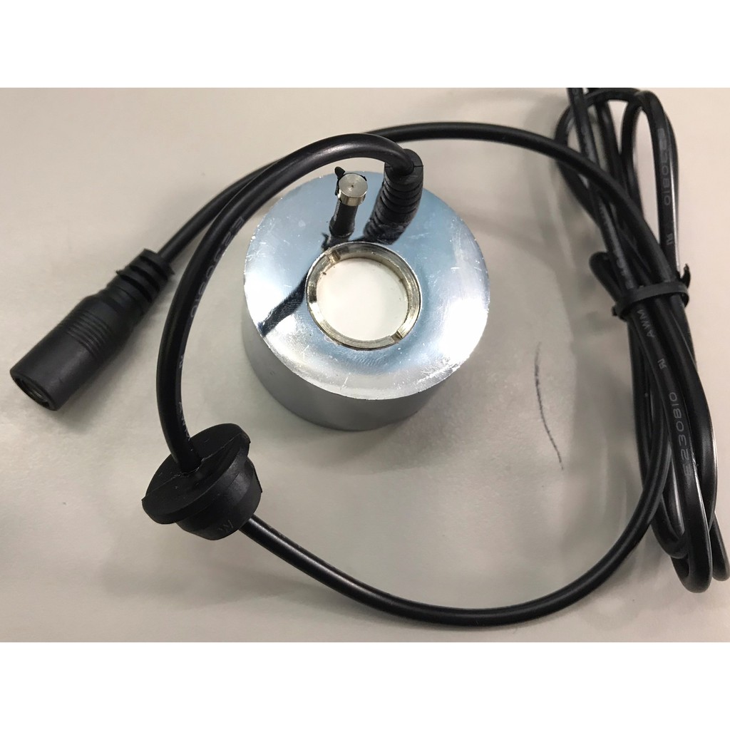 Máy Phun Sương tạo ẩm 12 LED – bán riêng Động cơ tạo hơi nước sương khói bể cá, non bộ / Nguồn Adapter 24V 1A