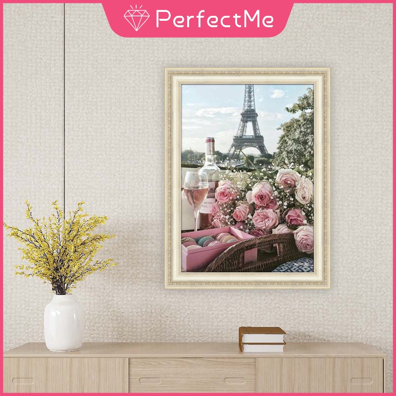 Bộ Tranh Đính Đá 5D Tự Làm 30x40cm Hình Phong Cảnh Lãng Mạn Kèm Phụ Kiện