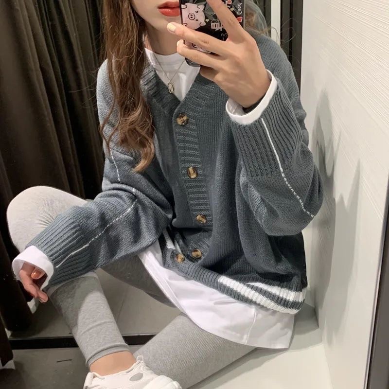 Áo len cardigan ulzzang HQ kèm ảnh thật ở cuối ❣️🌸