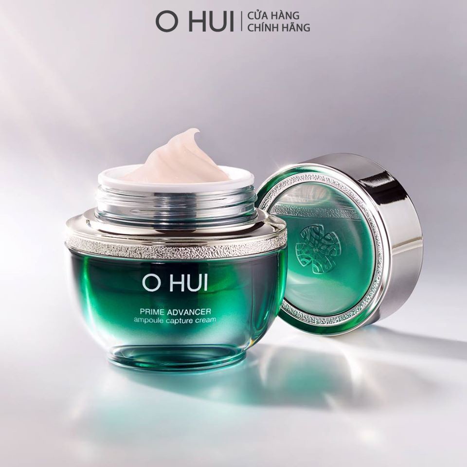 Bộ dưỡng củng cố cốt lõi da mặt và dưỡng thể OHUI Prime Advancer Ampoule Capture Cream Special Set