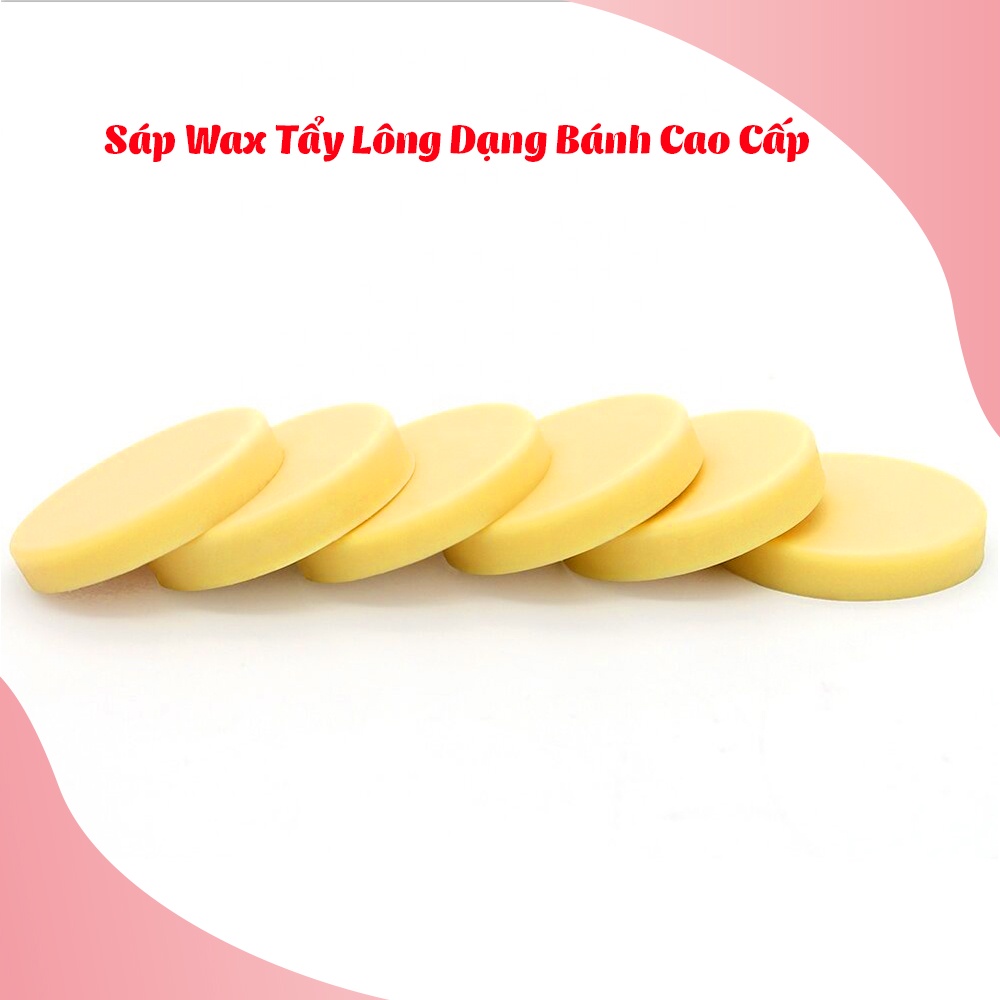 Sáp wax lông nóng hard wax dạng bánh PREMIUM- 100G -Tặng que gỗ-Chuyên wax tẩy lông nách, lông chân tay, lông vùng kín