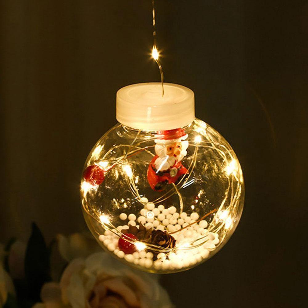Quả Cầu Kính N1N Hình Ông Già Noel Trang Trí Cây Thông Giáng Sinh