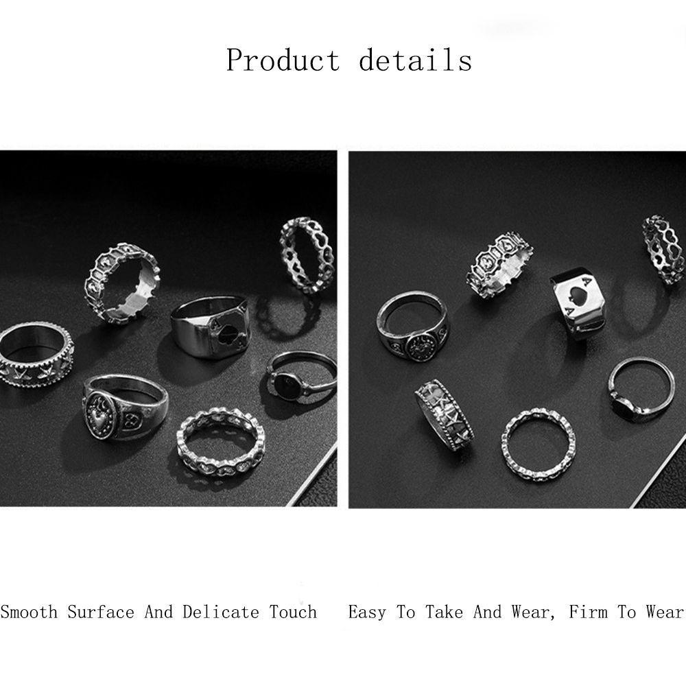 Set Nhẫn Đeo Giữa Ngón Tay Theo Phong Cách Cổ Điển Kiểu Mới|Bộ Trang Sức