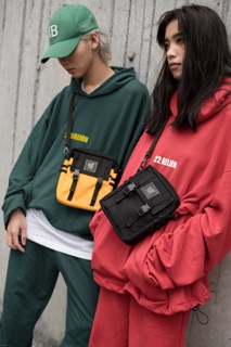[Hàng Thiết Kế] Túi Hộp Đeo Chéo Phối Màu Thời Trang Vải Canvas Cao Cấp BUCKLE CROSS BAG - Chống Nước Tote Talk