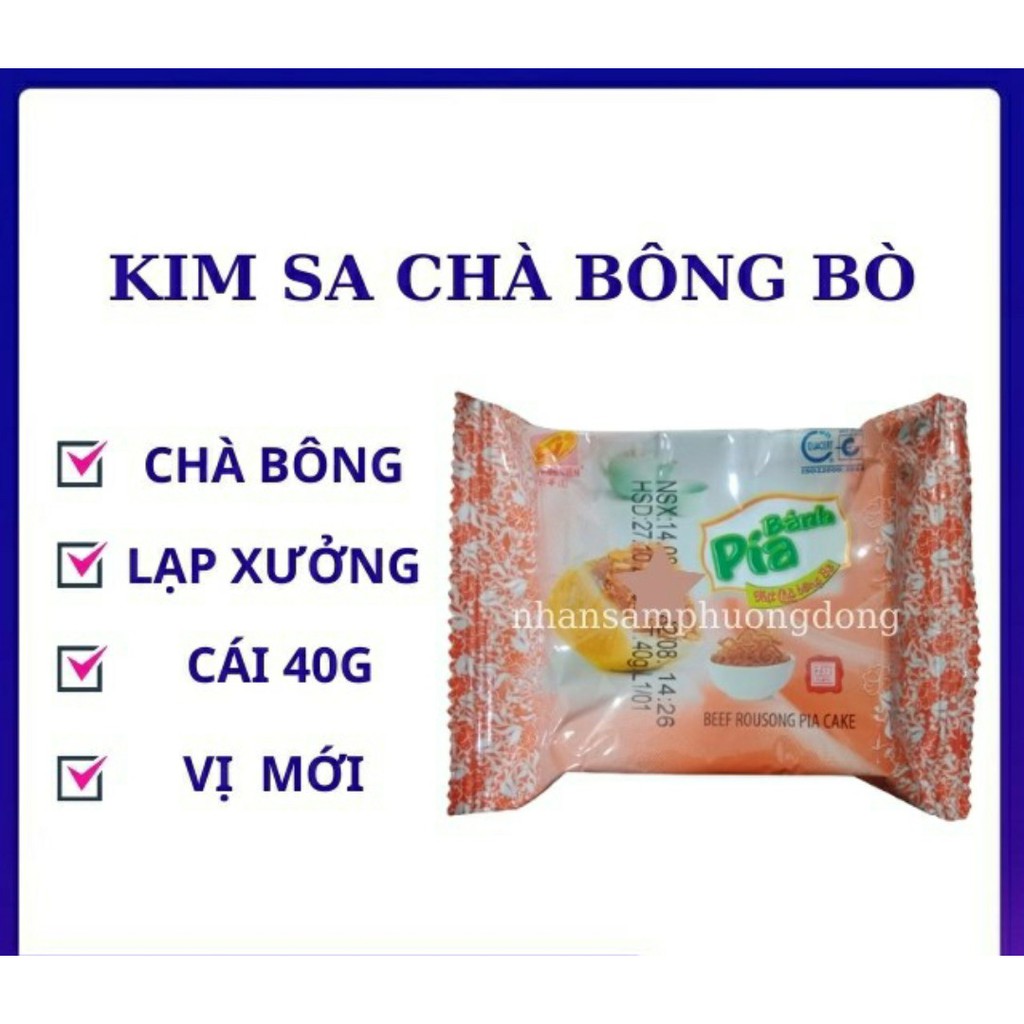 BÁNH PÍA MINI THỊT CHÀ BÔNG BÒ (NHÂN ĐẬU XANH + BÍ ĐỎ TAN CHẢY) - BÁNH TÂN HUÊN VIÊN