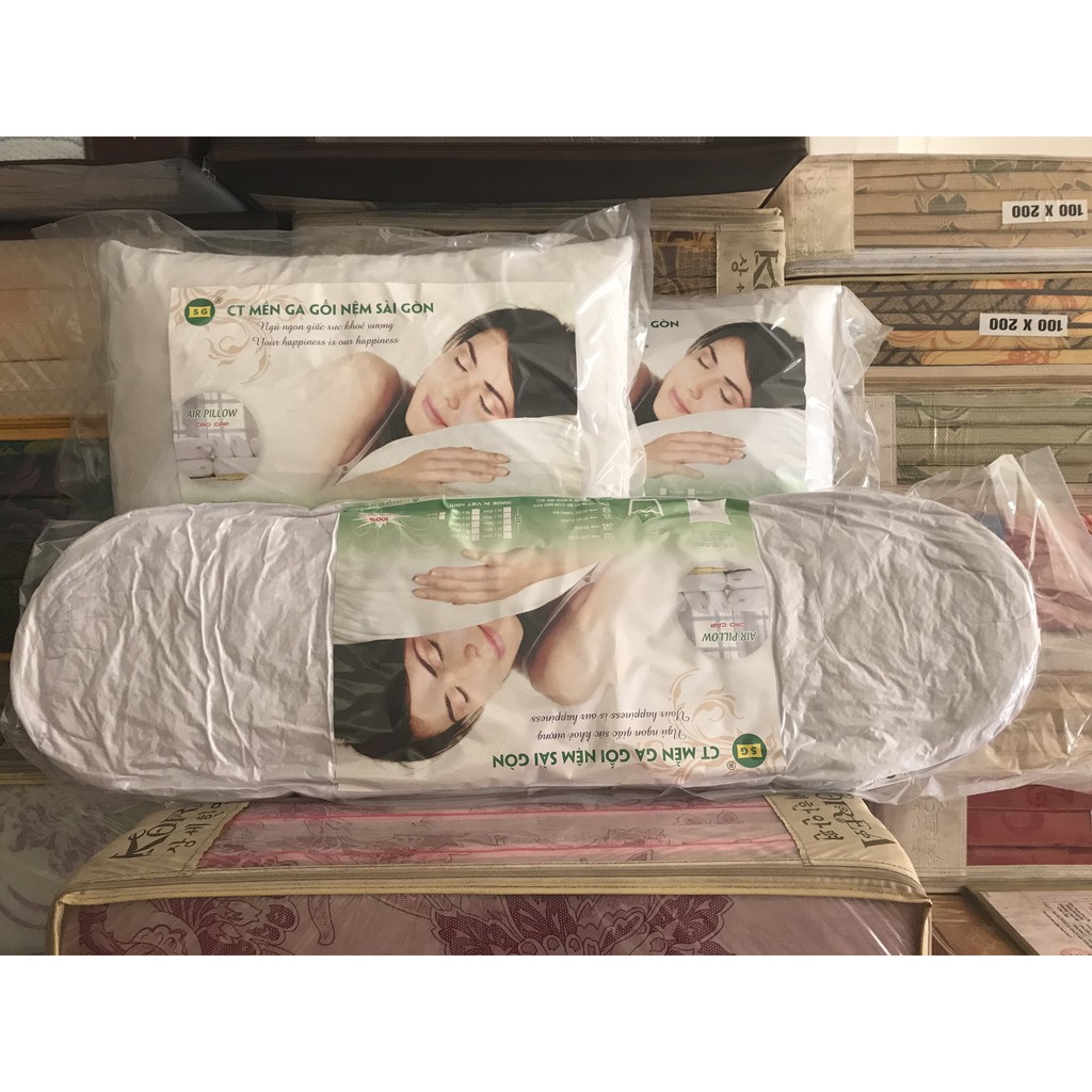 Gối Gòn Aroma Ép Hơi Cao Cấp, Hàng Chính Hãng, Nằm Cực Êm