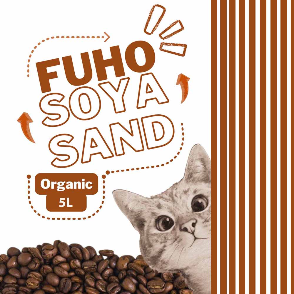1,5KG Cát Đậu Nành Vệ Sinh Fuho 5L Cho Mèo