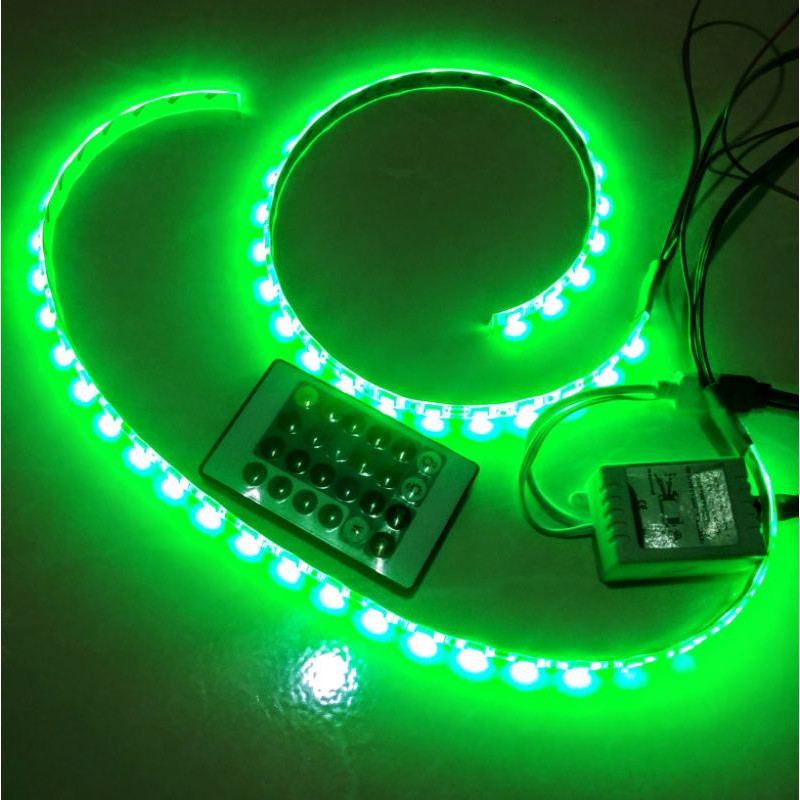 SIÊU ĐẸP VỚI 2 DÂY ĐÈN LED TRANG TRÍ XE MÁY VÀ ÔTÔ CÓ ĐIỀU CÁC CHẾ ĐỘ LED TỪ XA CỰC CHẤT ĐỒ CHƠI XE MÁY