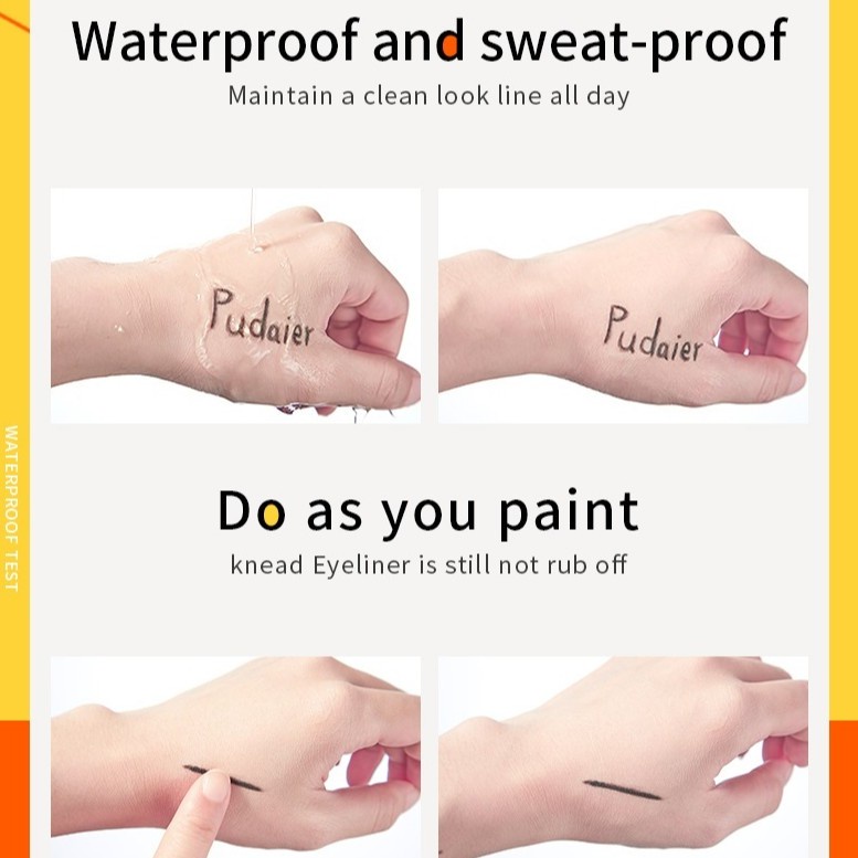 Bút Kẻ Mắt Pudaier 18 Màu Tùy Chọn Lâu Trôi Chống Nước Nhanh Khô Tiện Dụng