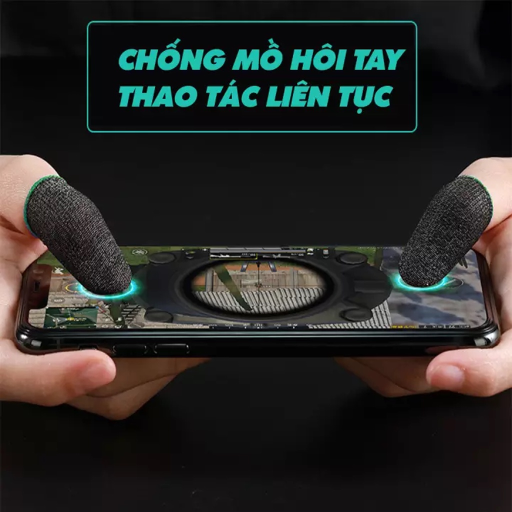 Găng tay chơi Game Sợi Bạc TOT01 Cao Cấp chống mồ hôi tay, tăng độ nhậy cảm ứng ,phụ kiện chơi game