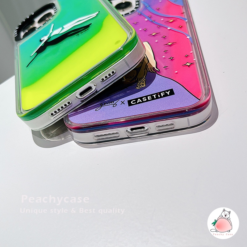 Ốp Điện Thoại Kính Dạ Quang in Hình Cô Gái Bơi Lội Cho iPhone 13 12 11 Pro Max Xr Xs Xsmax X 12pro