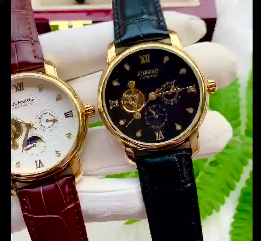 Đồng Hồ Cơ Nam Tự Động AUTOMATIC Chính Hãng JUNMING TD4 Dây Da Cao Cấp Thời Trang Sang Trọng Đẹp Giá Rẻ | BigBuy360 - bigbuy360.vn
