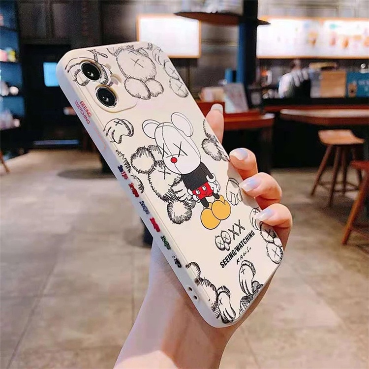 Ốp điện thoại silicone chống sốc in hình gấu cho Itel P15 P33 P36 P37 A33 A26 A37 A15 A35 A16 Plus S15 Pro S16