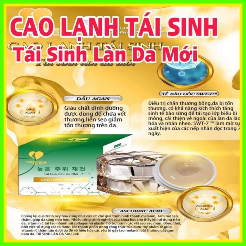 Cao lạnh tái sinh Yody White Phương Anh mẫu mới 2022