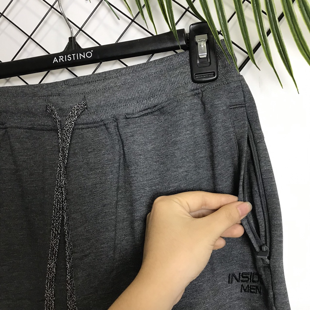 Bộ đồ thu đông nam Insidemen quần suông  túi khóa ILH002W1