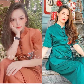ĐỒ LAM ĐI CHÙA # SẨM THÊU VẢI LỤA