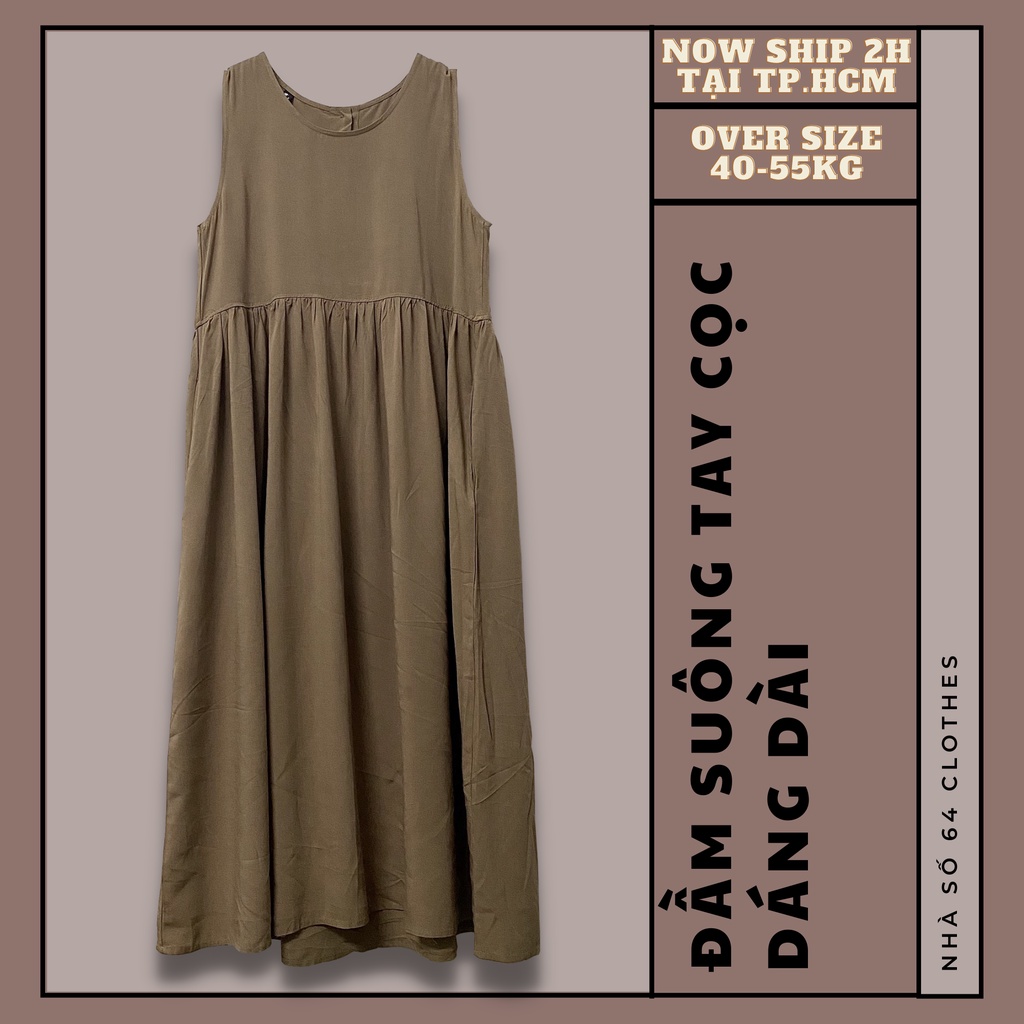 [XẢ LỖ] Đầm xoè tay cọc dáng dài basic