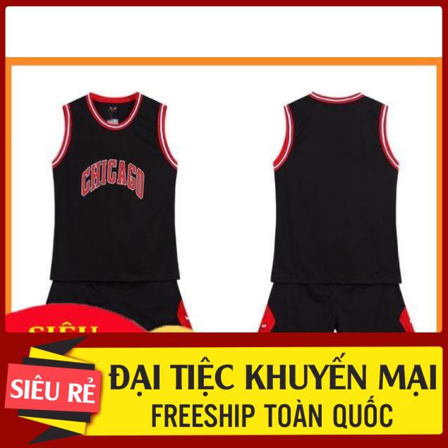 KING SPORT 247 Bộ quần áo bóng rổ NBA cao cấp( chicago bulls)