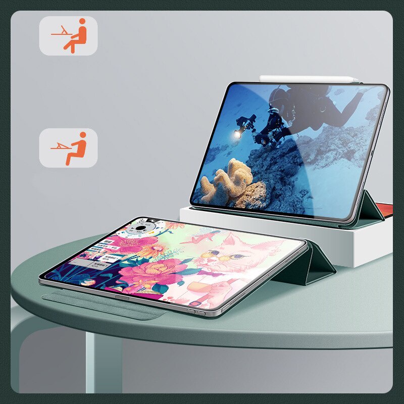 Bao da PU nắp lật từ tính thông minh thích hợp cho IPAD MINI 6 MINI6 8.4 INCH 2021