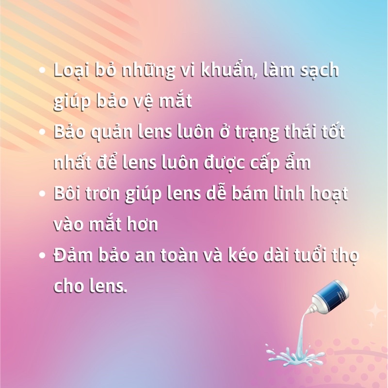 Nươc Ngâm / Nhỏ mắt Lens dành cho Kính áp tròng - Qadlenses - Rửa và làm sạch lens cho mắt cận loạn nhạy cảm không cận