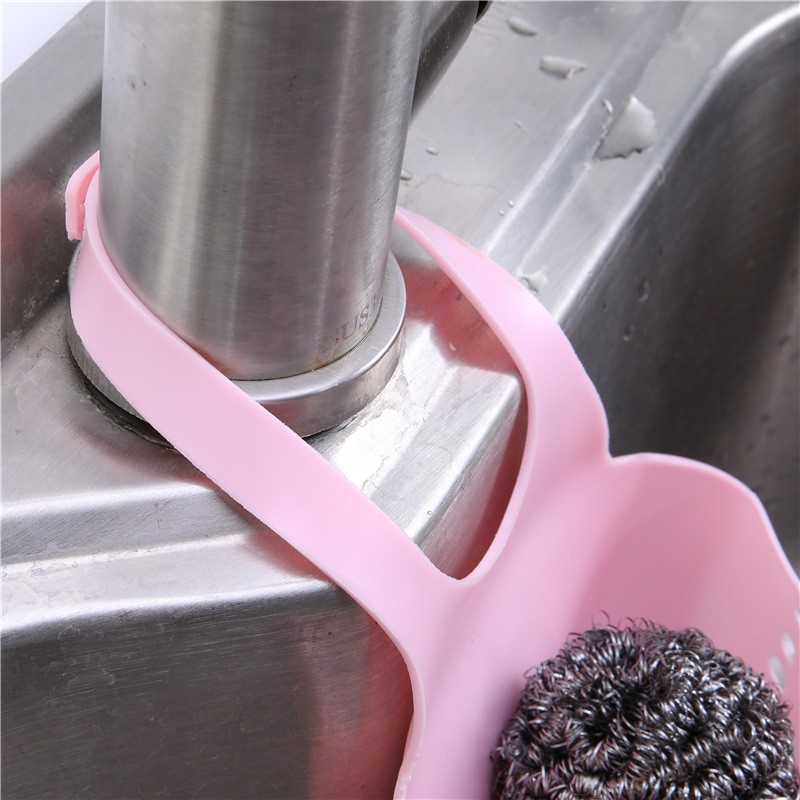 Giỏ Lưới Silicon Đựng Đồ Treo Bồn Rửa Chén Bát, Nhà Tắm (Màu Ngẫu Nhiên) tổng kho sỉ vp88