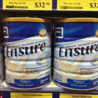 Sữa Ensure Úc 850gram