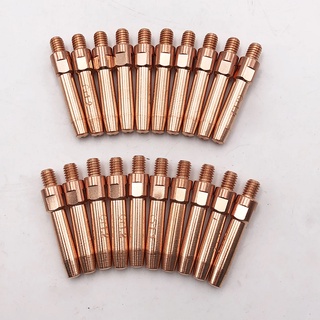 1 vỉ 10 cái bép hàn M6*45*0.8/0.9/1.0/1.2 Phụ kiện mỏ hàn mig 200A 350A 500A Béc hàn