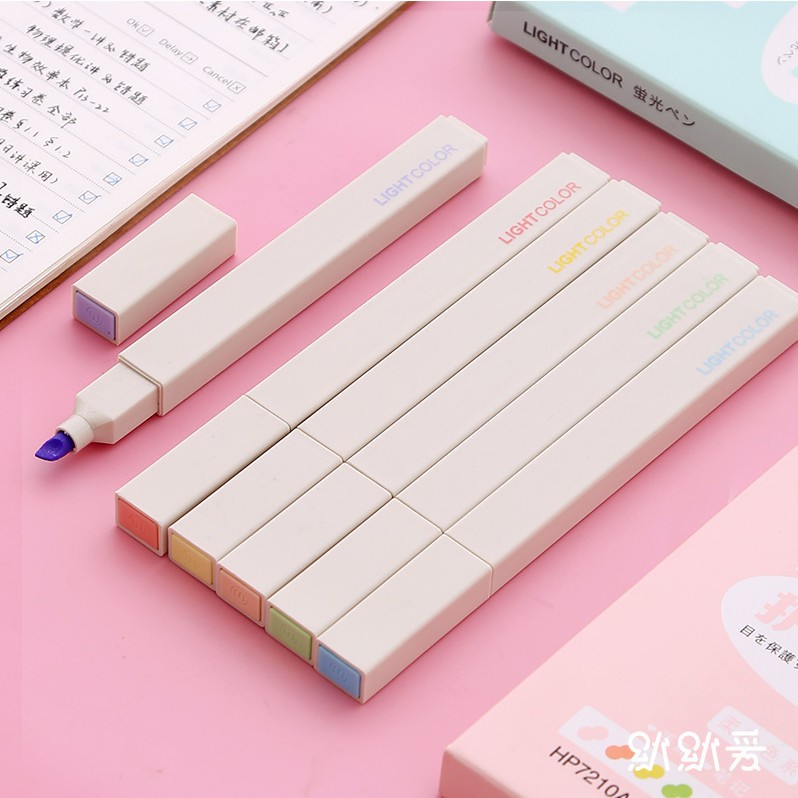 BỘ BÚT NHỚ HIGHLIGHT LIGHTCOLOR Bút Highlighter Morandi