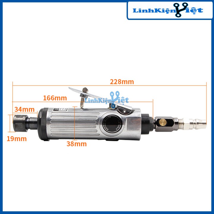 Bộ Máy Mài Hơi Cầm Tay 8201 Trục Kẹp 3mm/6mm Đa Năng